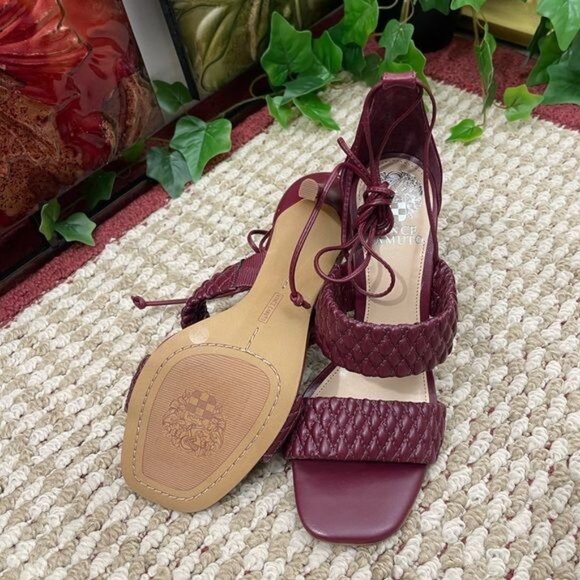 Vince Camuto Antilique Strappy Heel‎ Sandal in Fired Brick Size 7 - Picture 9 of 13